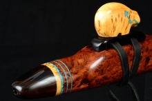 Redwood Burl Native American Flute, Minor, Low C-4, #F14A